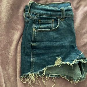Ripped Jean shorts